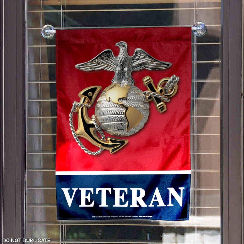 WinCraft US Marines Veteran Garden Flag - Image 4